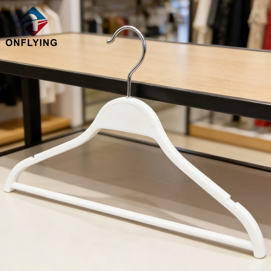 White Custom Plastic Hangers Hanger Manufacturer