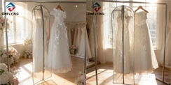 Presentamos los bolsos para vestidos de novia de PEVA transparentes como el cristal: protección sencilla y belleza duradera Presentamos los bolsos para vestidos de novia de PEVA transparentes como el cristal: protección sencilla y belleza duradera
