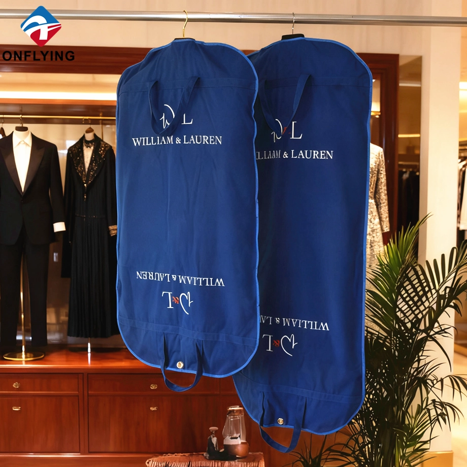 China Fashion Recyclable Dustproof Garment Cotton Coat Suit Cover Bags manufacturer China manufacturer