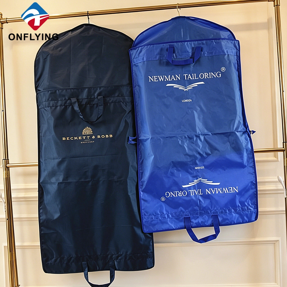 Durable Waterproof Fabric Men's Suit Store Polyester Garment Dust Foldable Bag Factory China