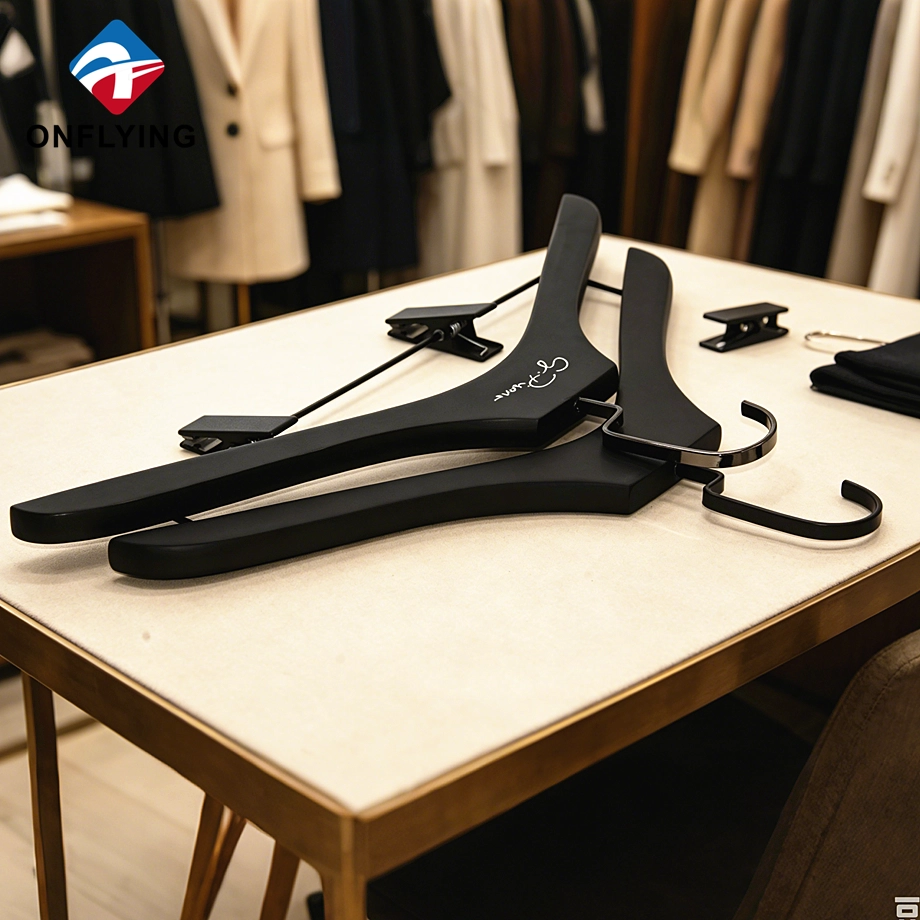 China Solid Wooden Hanger Set