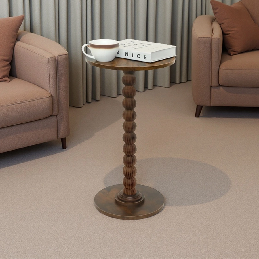 Table de bord ronde en gros, petite table de boisson, table de chevet