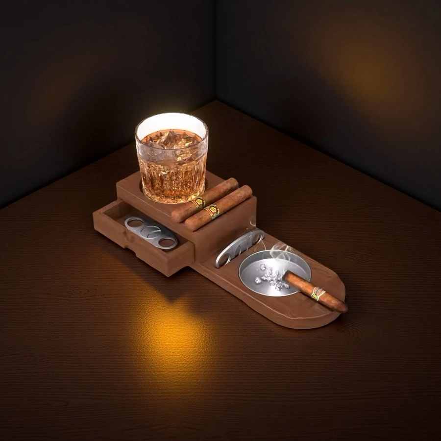 Großhandel Holzbehbe, Holzzigarrenbehbe mit Schneiderschlitz und Humidor