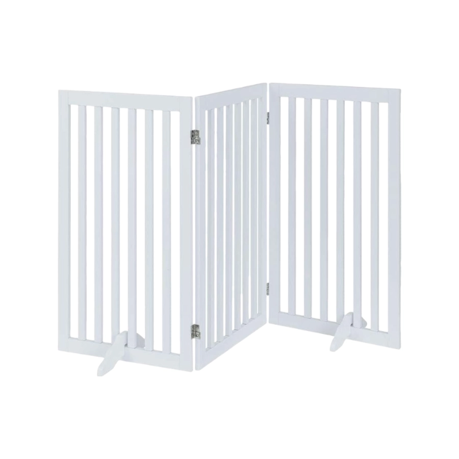 Foldable, Adjustable, and Pet-Friendly: The Wooden Dog Gate for Every Home