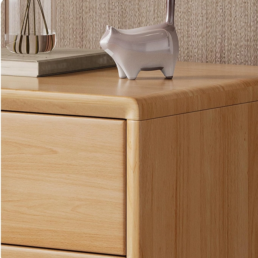 Wholesale Wooden Nightstand Small Space Side Cabinet with 2 Drawer