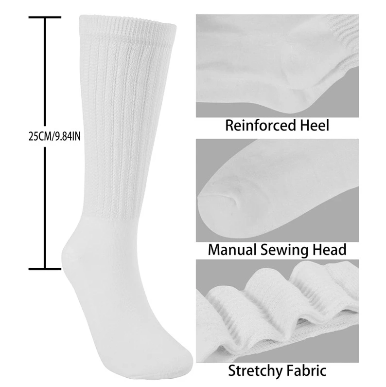 China OEM white socks supplier