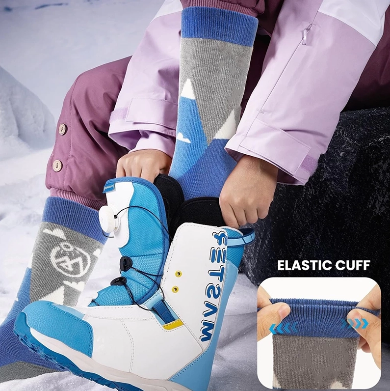 custom logo winter ski socks