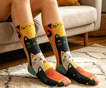 China PRINTED SOCKS manufacturer
