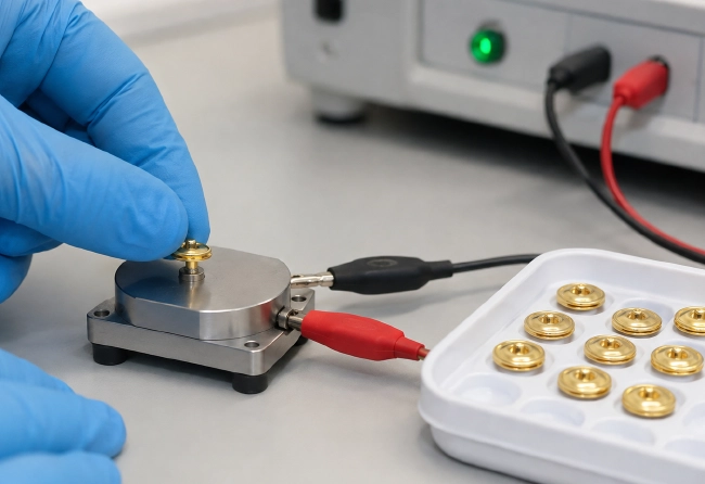 Connecteur à pression femelle ECG plaqué or de 5,0 mm, accouplement et vérification de la continuité
