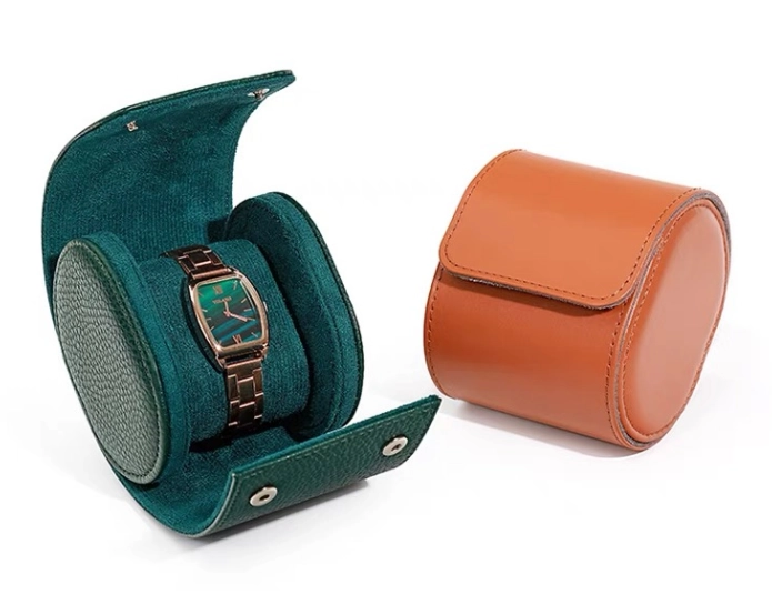China PU leather watch box manufacturer jewelry packaging watch box full leather roll box customization color manufacturer