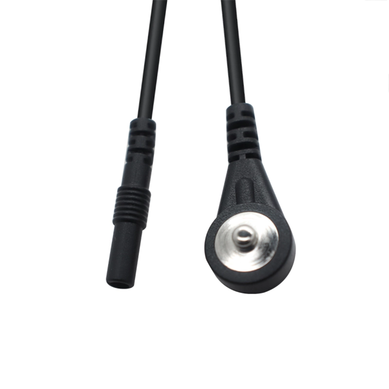 Çin TENS EMS için 2mm Pin'den 3.9mm erkek Geçmeli Adaptör elektrot Kurşun Tellerine üretici firma