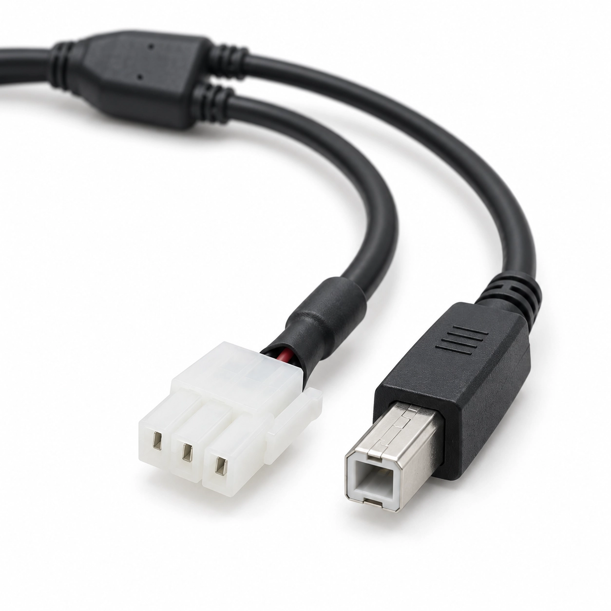 中国 24V POWEREDUSB - USB-B および 3 ピン プリンタ電源 Y ケーブル メーカー