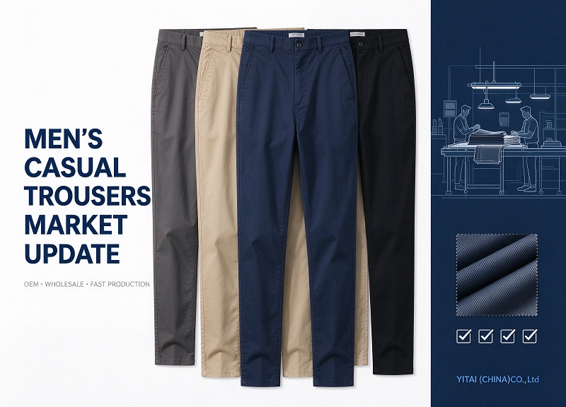 YITAI Launches OEM Wholesale Men’s Casual Trousers for Global Buyers