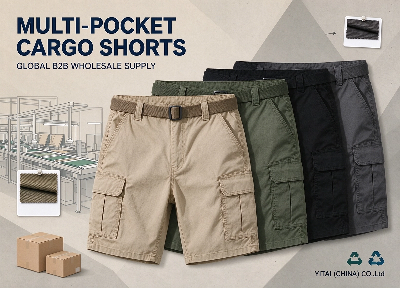 Functional Multi-Pocket Cargo Shorts Gain Global Wholesale Popularity in Summer Market