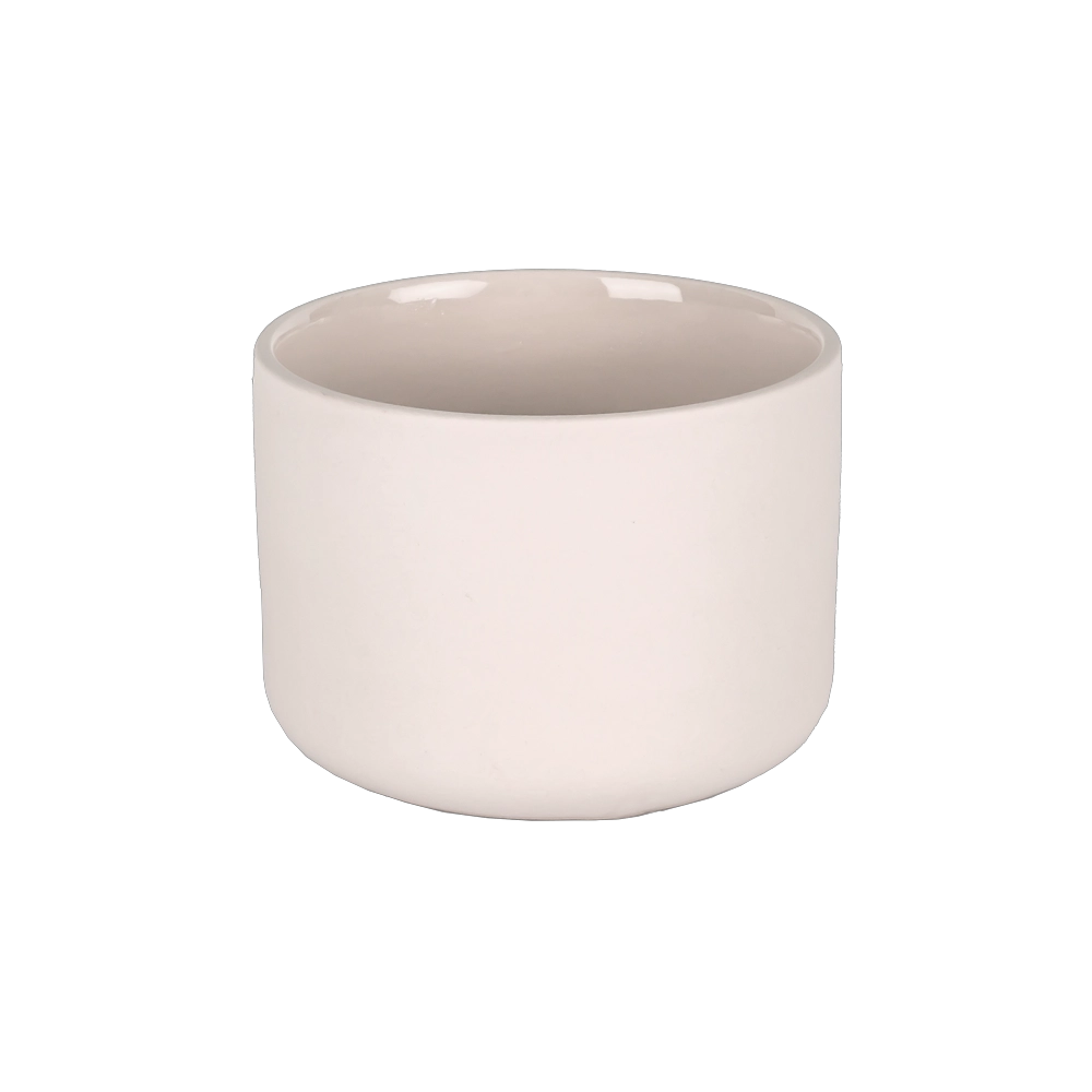 Portacandele in ceramica rosa stock opaco