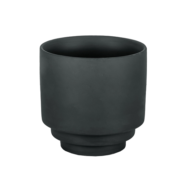 matte black candle jar