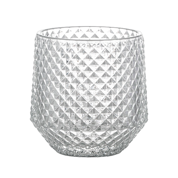 clear candle glass