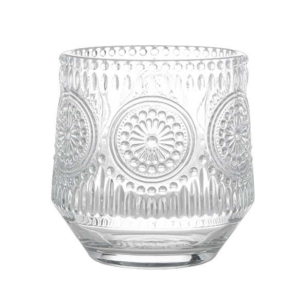 clear candle glass