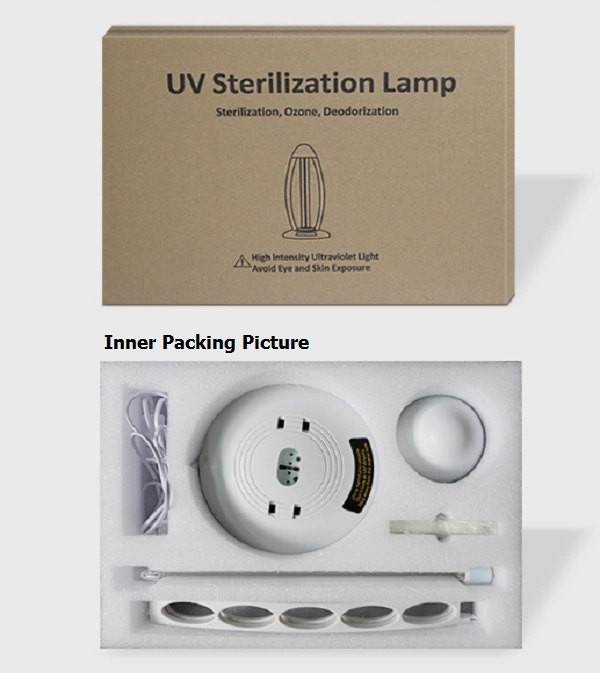 Esterilizador de aire para uso doméstico estilo mesa Esterilizador UV 36W 40W 55W 60W