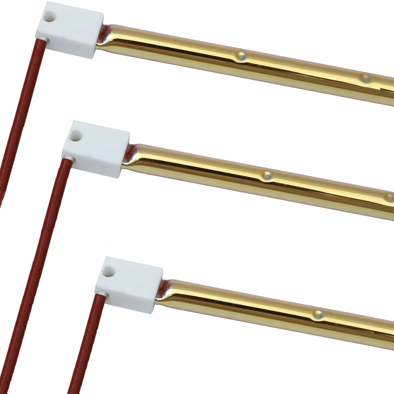 Lampe halogène à Quartz à ondes courtes, émetteur IR avec réflecteur, lampe chauffante infrarouge pour Machine de soufflage de bouteilles en PET