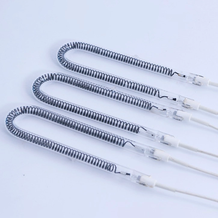 U Shaped Carbon Fiber Halogen Quartz Infrared Heating Tube