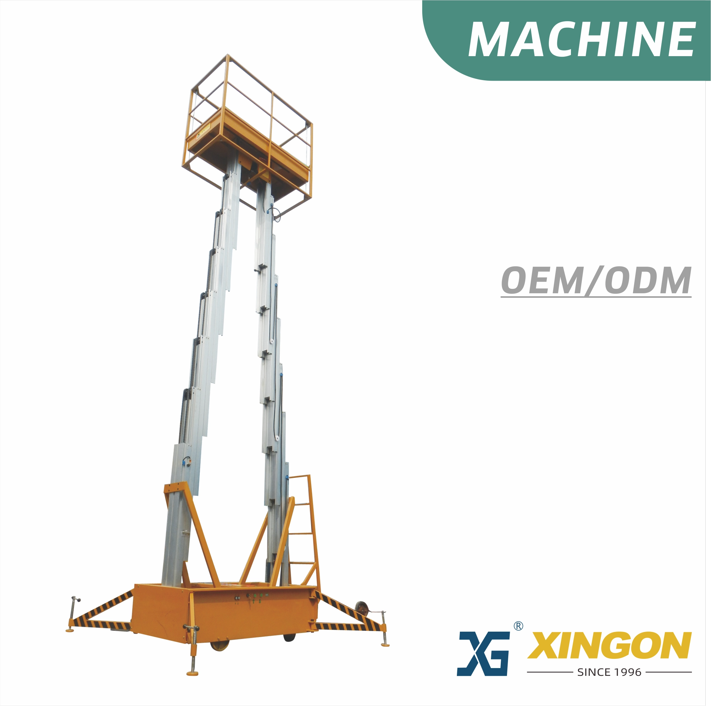 China XG-182【FOR CLIMBING & HOISTING】Two-Masted Hydraulic Lifting Platform manufacturer