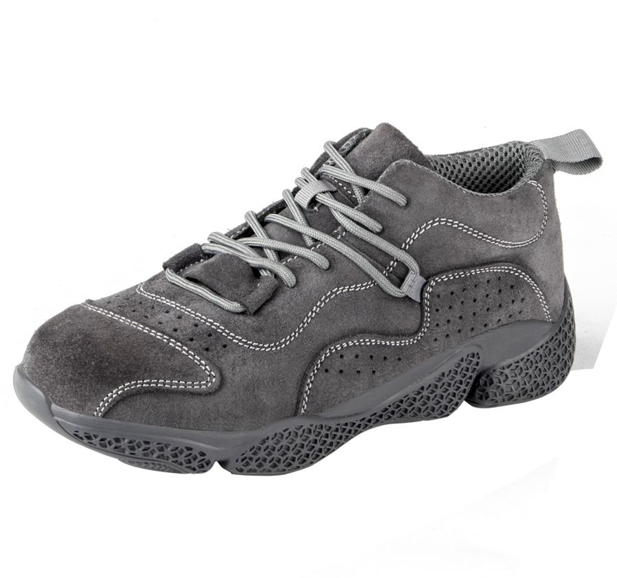 Cina H17 Scarpe antinfortunistiche sportive traspiranti e traspiranti con punta in acciaio antiscivolo in pelle scamosciata produttore H17 Scarpe antinfortunistiche sportive traspiranti e traspiranti con punta in acciaio antiscivolo in pelle scamosciata