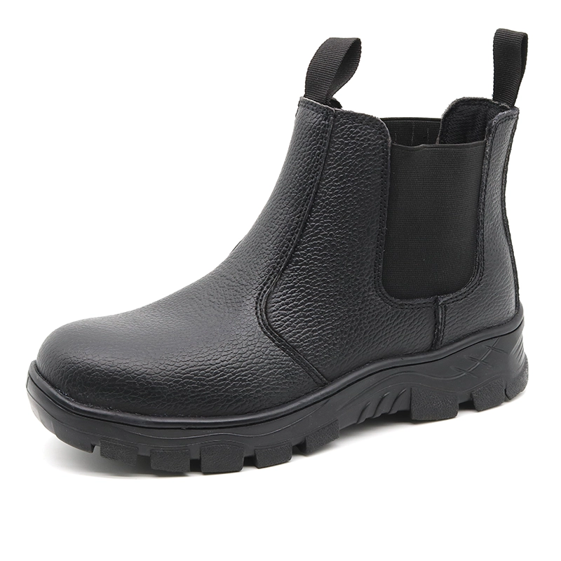 TM3353 Oil slip resistant steel toe mid plate men's industrial safety boots without lace