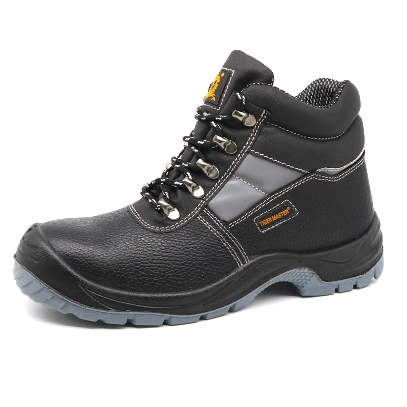 TM004 chaussures de sécurité en cuir antistatiques à plaque intermédiaire en acier imperméable résistant aux acides d'huile S3