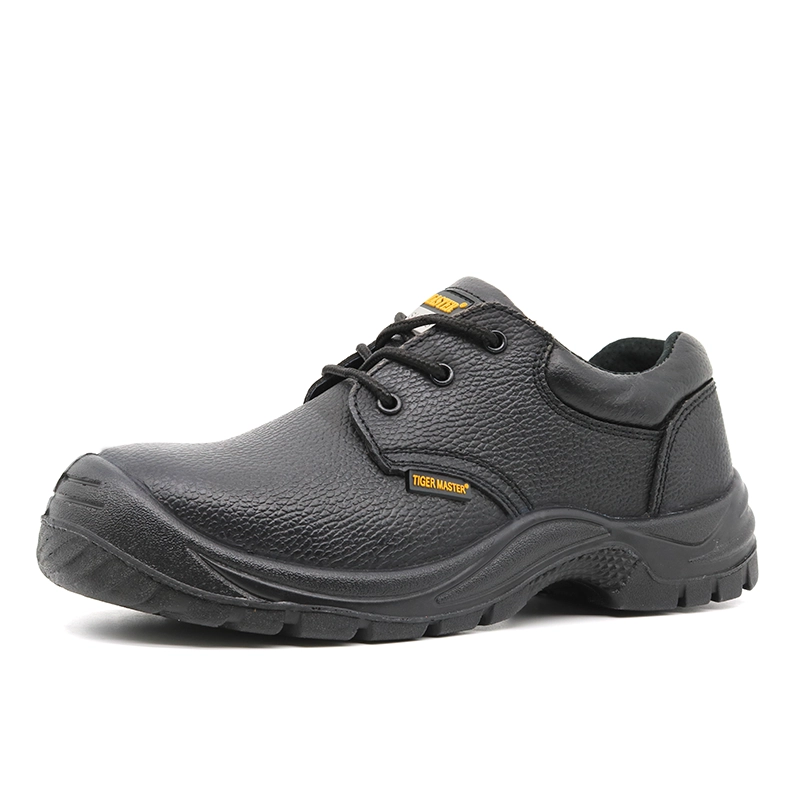 TM015 chaussures de travail de sécurité économique bon marché à plaque intermédiaire en acier anti-dérapant à l'huile et à l'acide