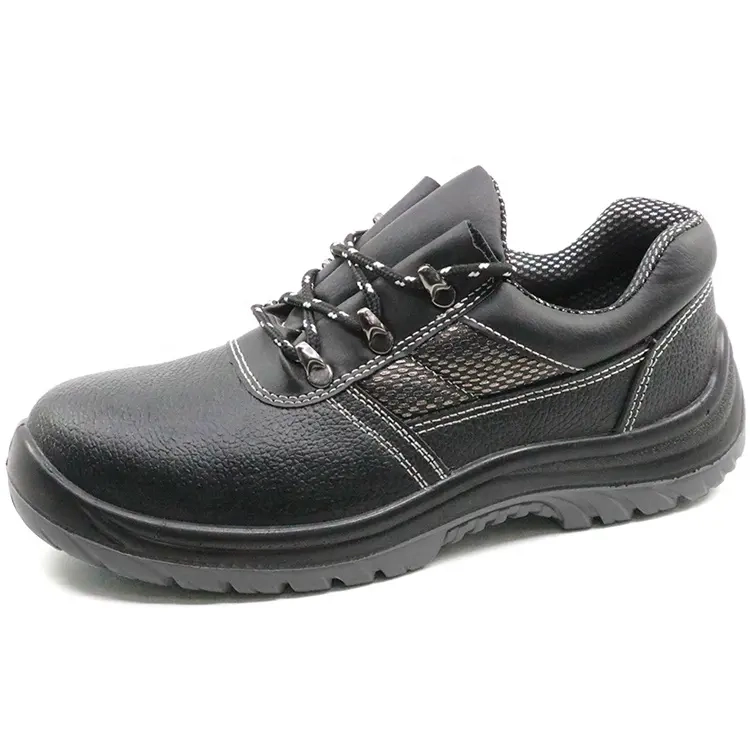 Chine TM003L Anti-dérapant imperméable en cuir noir embout en acier chaussures de travail pour hommes sécurité fabricant TM003L Anti-dérapant imperméable en cuir noir embout en acier chaussures de travail pour hommes sécurité
