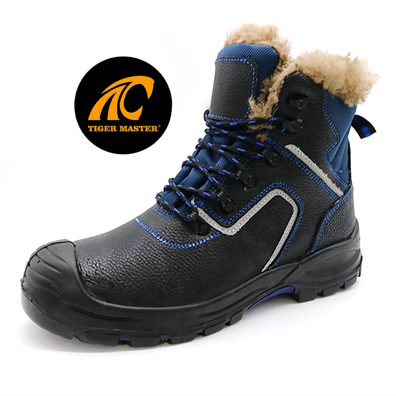 Cina TM116 Scarpe antinfortunistiche invernali da uomo con suola in gomma e fodera in lana con puntale in acciaio produttore TM116 Scarpe antinfortunistiche invernali da uomo con suola in gomma e fodera in lana con puntale in acciaio