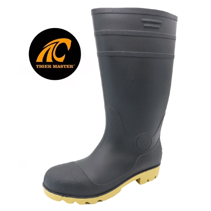 porcelana GB42 TOE DE ACERO PULCA PUNCURA PVC BOTAS DE LLUVIA DE SEGURIDAD PVC PARA LA CONSTRUCCIÓN fabricante GB42 TOE DE ACERO PULCA PUNCURA PVC BOTAS DE LLUVIA DE SEGURIDAD PVC PARA LA CONSTRUCCIÓN