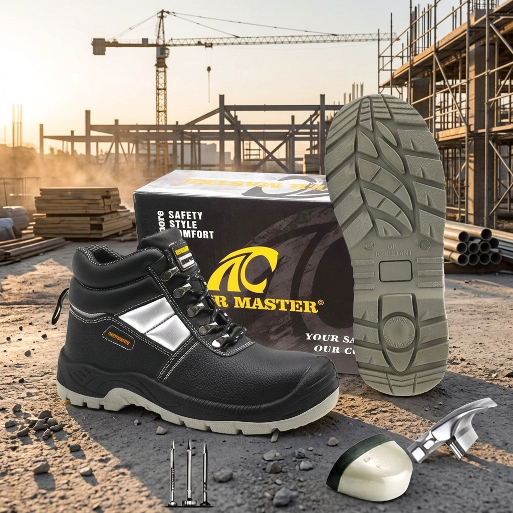 Chine TM004 Chaussures de sécurité minières antistatiques anti-dérapantes à bout en acier résistant à la perforation pour hommes fabricant TM004 Chaussures de sécurité minières antistatiques anti-dérapantes à bout en acier résistant à la perforation pour hommes