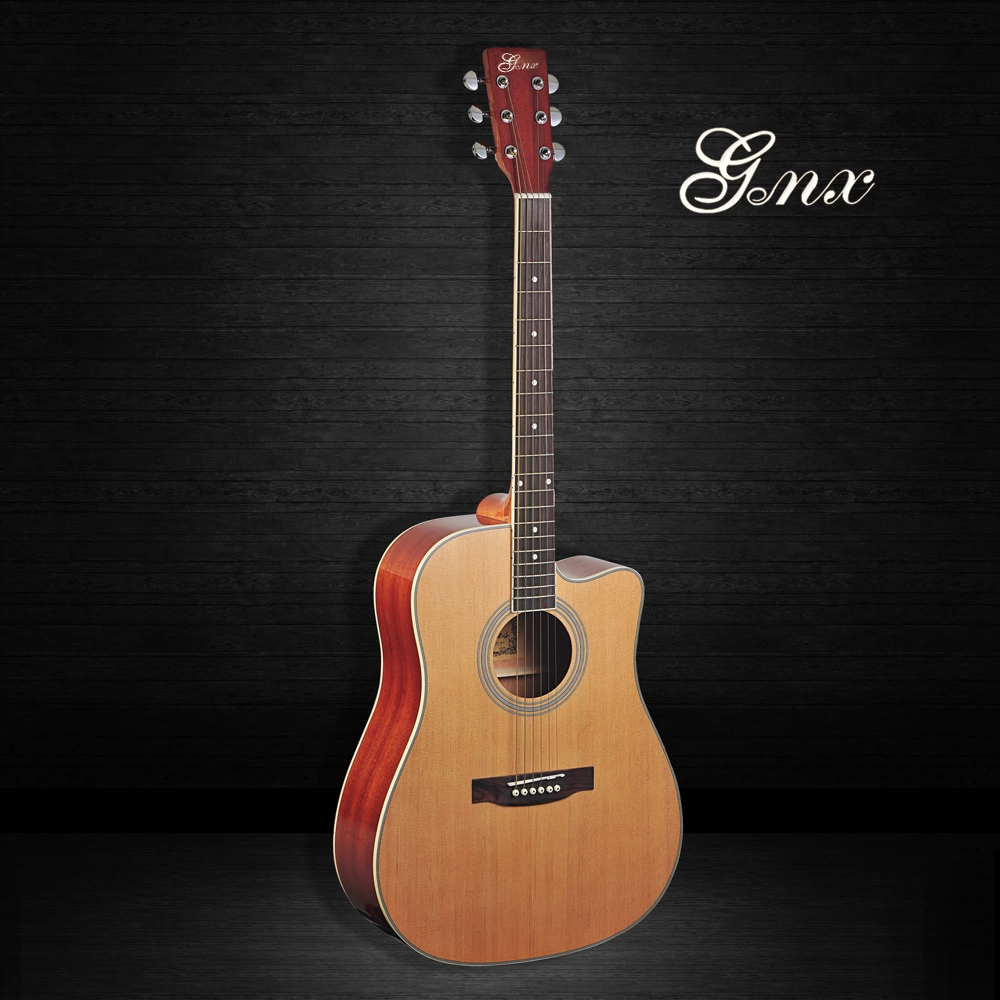 Rotas 41 Zoll Akustik elektrische Fichte Holz Gitarre YF-418CNA