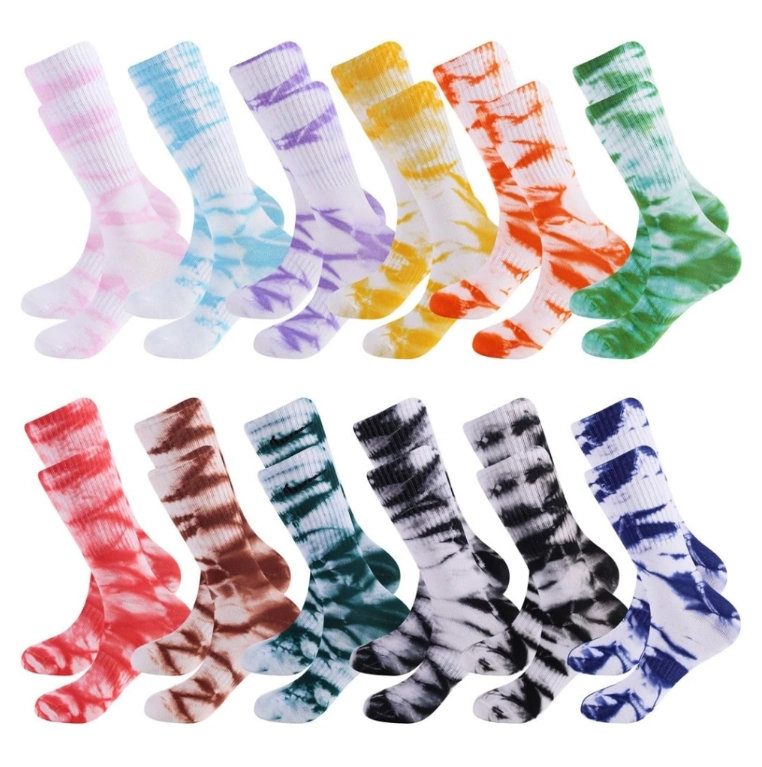 Tie-Dye Socks Gain Popularity as Sportswear Accessory, Says Chinese Manufacturer
