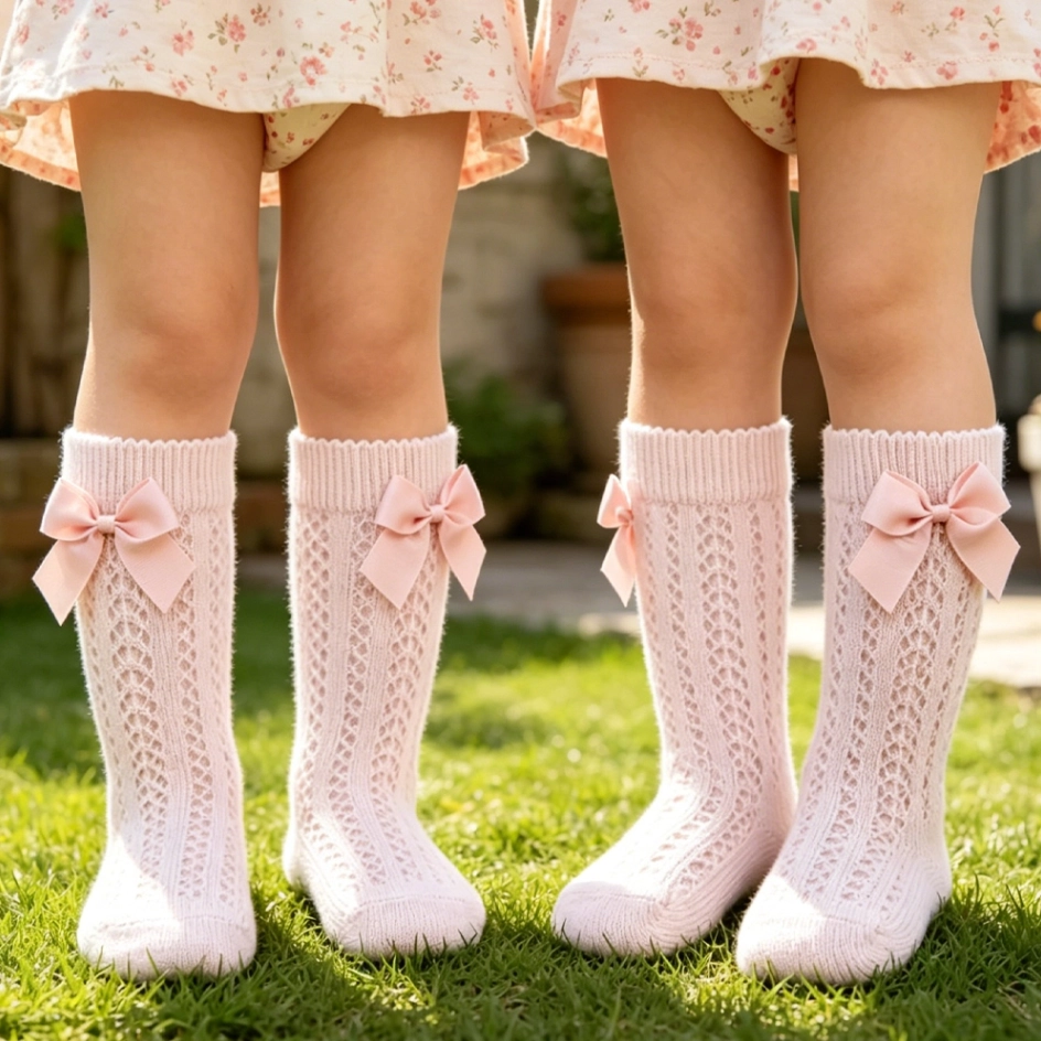 Custom logo children socks low price,