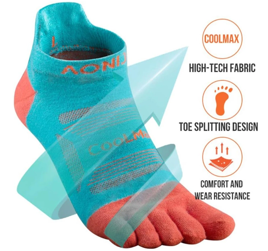 Custom Logo Five Toe Cotton Socks Supplier China