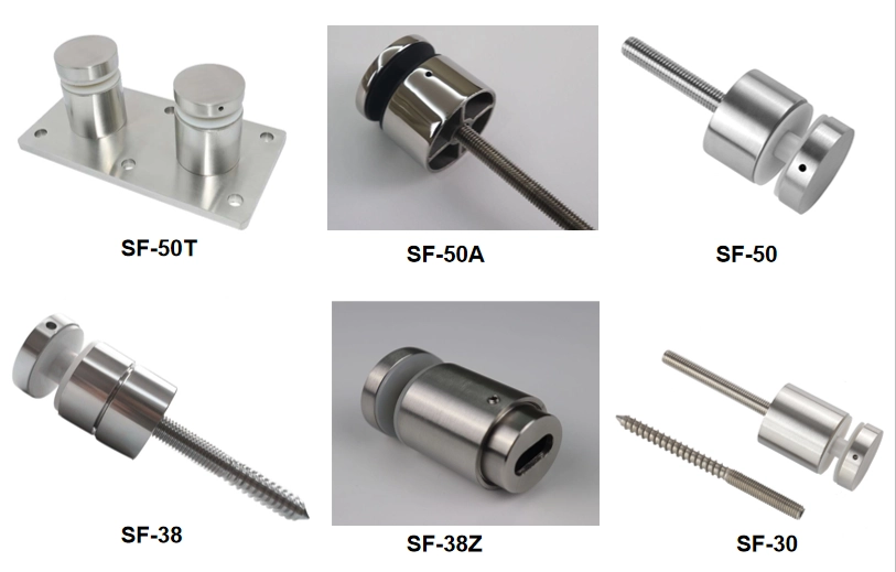 38mm Stainless Steel Adjustable Standoff For Glass Balustrade