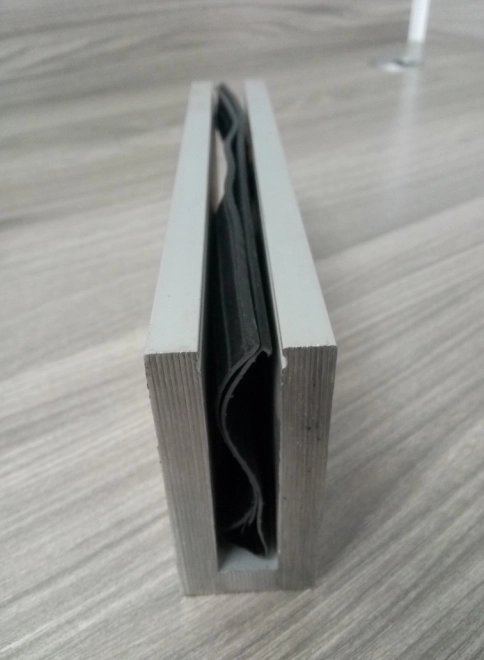 Aluminum profile U channel for frameless glass railing balustrade design for 10-12mm glass