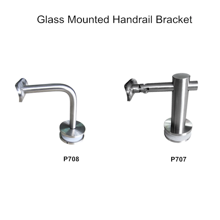 Custom Stainless Steel Exterior Stair Handrail Bracket