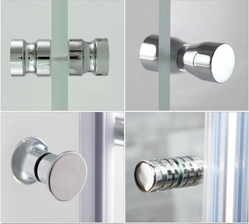 Poignée de porte en verre Matériel de porte coulissante Porte de douche Poignée ronde Poignée ronde