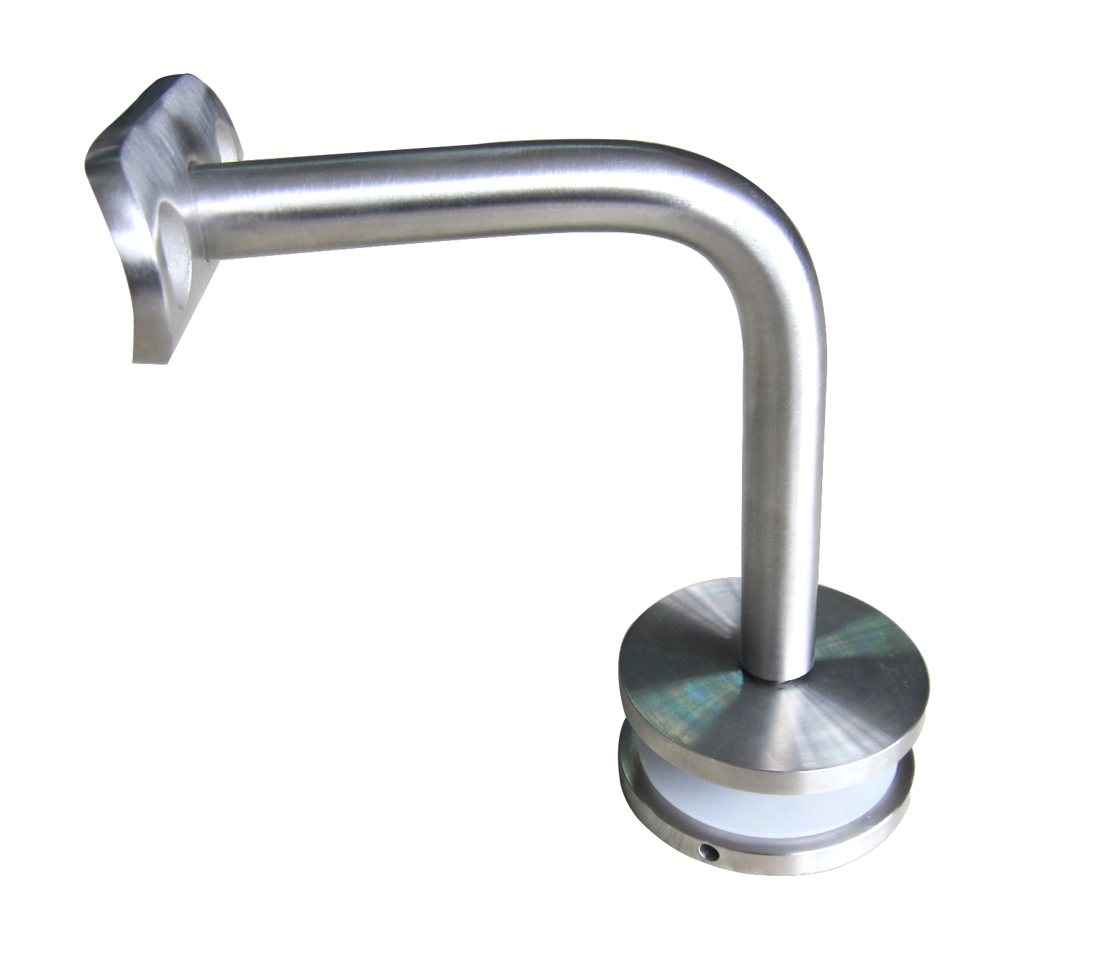 Glass mounted stainless steel handrail brackets for outdoor steps handrails round tube