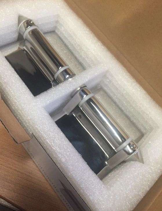 Hot-sale SS316 Black Matte Pool Fence Glass to Glass Door Self Closing Hinge G-G2