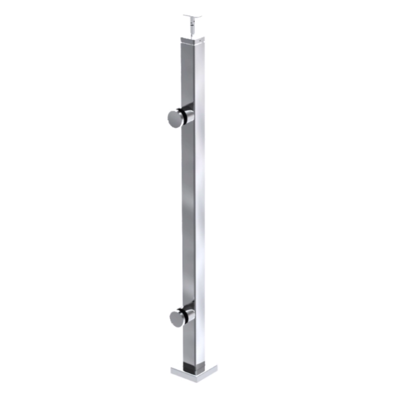 Poteau de balustrade en verre d'acier inoxydable pour garde-corps en verre