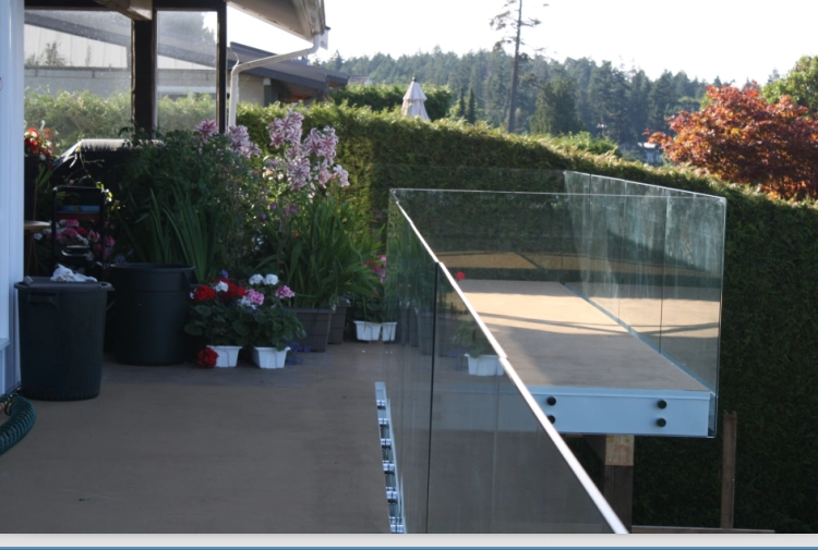 glass stairs stainless steel 316 solid glass standoff