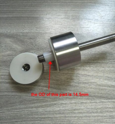 stainless steel glass standoff use for glass fence or