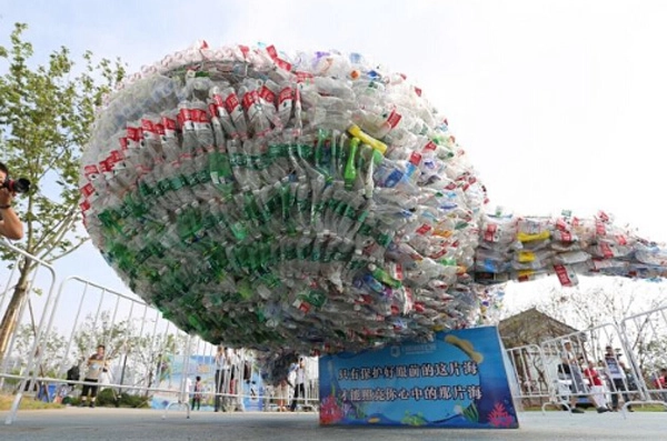 recyclable plastic bottle