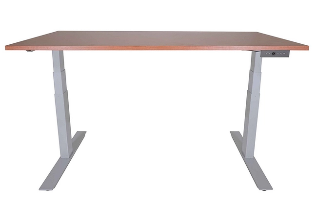 HOUDRY Adjustable Height Electric Motorized Sit To Stand Work Desk 24"- 50" A6