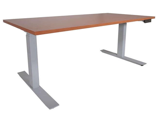 HOUDRY Adjustable Height Electric Motorized Sit To Stand Work Desk 24"- 50" A6